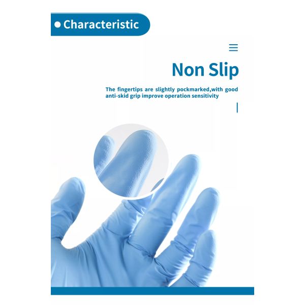 Powder Free Disposable Nitrile Gloves Blue 6 mil Nitrile Gloves