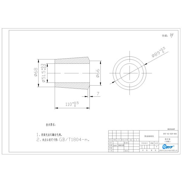 Красный выравниватель 52x90x70mm PU Буша 0.4KG 901020P для Йорка