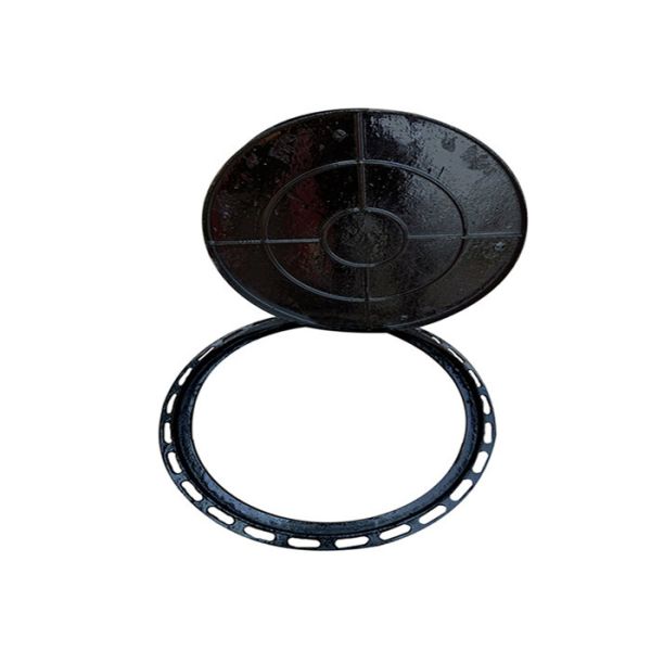 Industry Cast Iron Sewer Manhole Cover Corrosion Resistance For Roads / Sidewalk