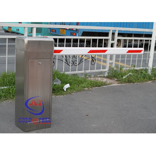 CE 6M Road Safety Stainless Steel Boom Barrier Gate Automatic 50W Auto-Close Mode 50Hz - 60Hz