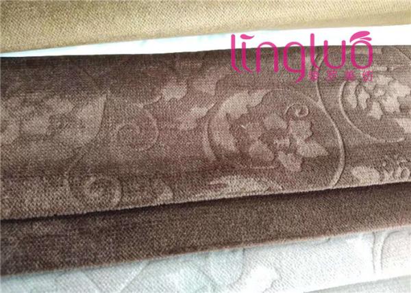 Customized Pattern Jacquard Sofa Fabric / Pink Jacquard Fabric