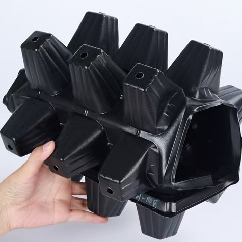21 Hole Black Microgreen Growing Trays PET Plastic For Planting Vegetable