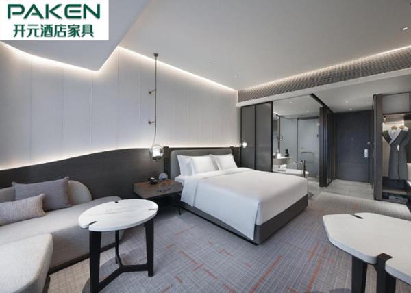 Luxury Hotel Bedroom E1 Grade Plywood Dyed Veneer Furniture Natural Marble Table Top Large Suites