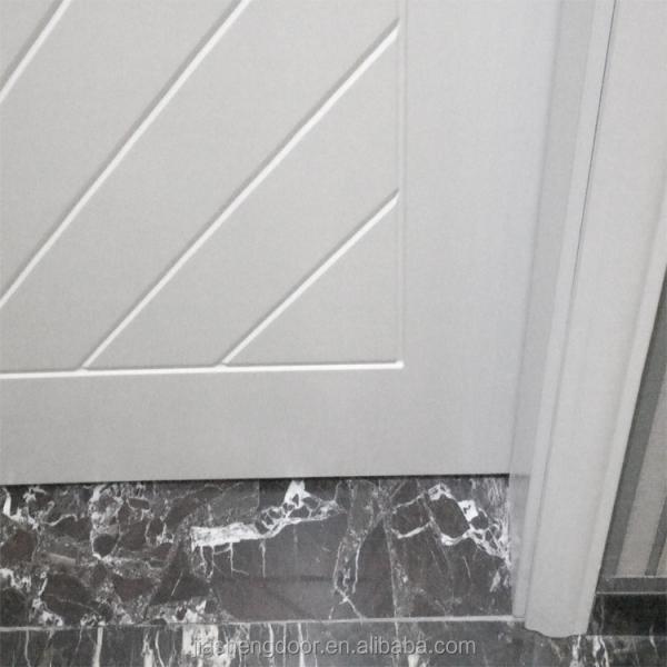 Single Sliding Solid Wood Flush Doors 90cm Waterproof Anti UV Termites