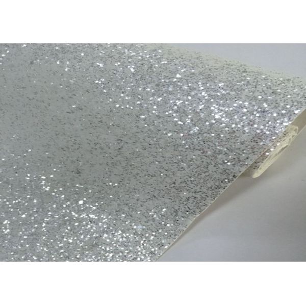 Chunky White Silver Glitter Effect Wallpaper Living Room 3d Wallpaper Non Woven