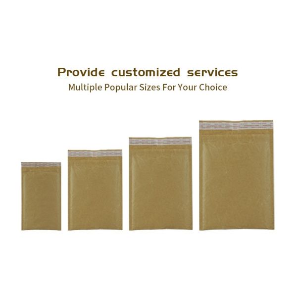 Recyclable Kraft Honeycomb Paper Padded Mailers Self Adhensive Tape