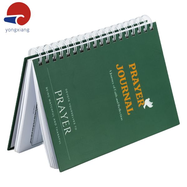 A5 Custom Planner Printing Green Daily Schedule Diary With Spiral Binding