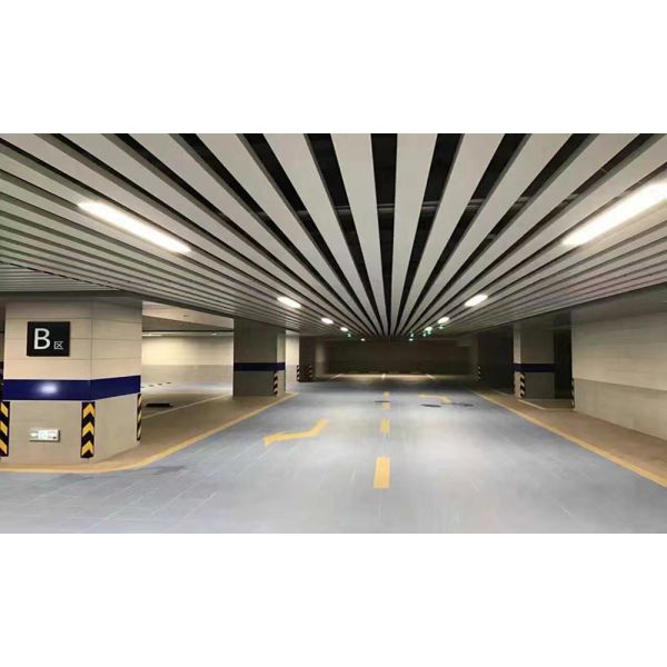 Decorative Linear Pipe Aluminum Baffle Ceiling Tiles U Shaped Suspended