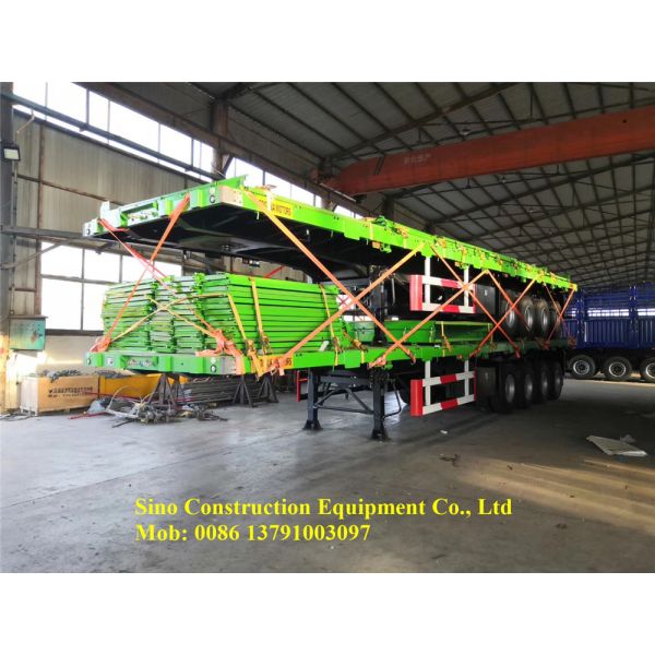 Цапфа 4 70 тонн плоская - трейлеры кровати сверхмощные Семи для товаров контейнера и большей части