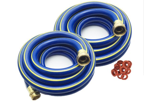 1 / 2 Inch Garden PVC Hose 12mm Flexible Lightweight Fiber Braided Hose