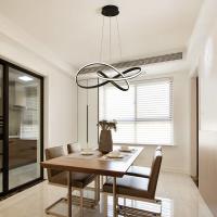 éclairage d'intérieur acrylique accrochant moderne noir blanc de lampe de café de 1.5m