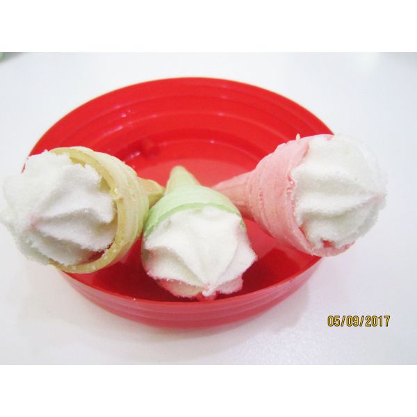 Мороженое закусок опарника упаковывая формирует Fruity конфету зефира вкуса, подгонянные помадки зефира и нежность