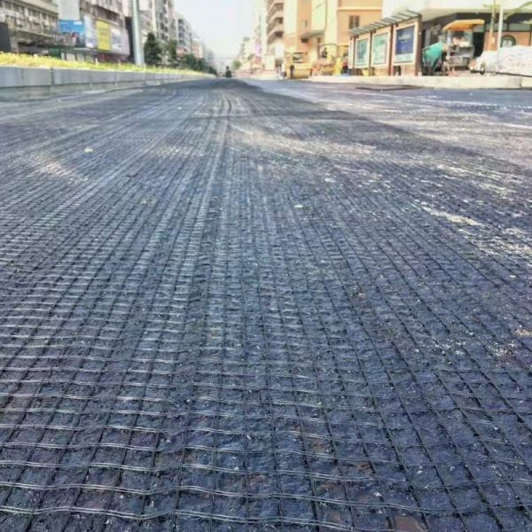 High Modulus Fiberglass Geogrid Low Elongation Soil Stabilization Material