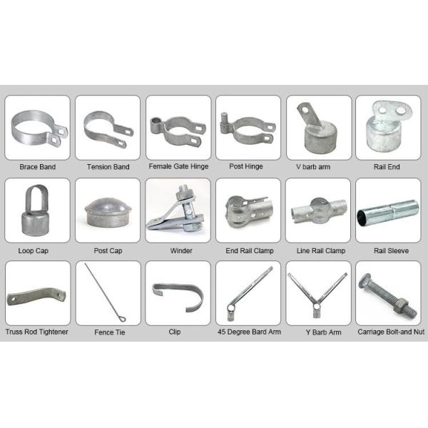 Heavy Duty 2.5mm Chain Link Fence Metal Residential Galvanized 6ft