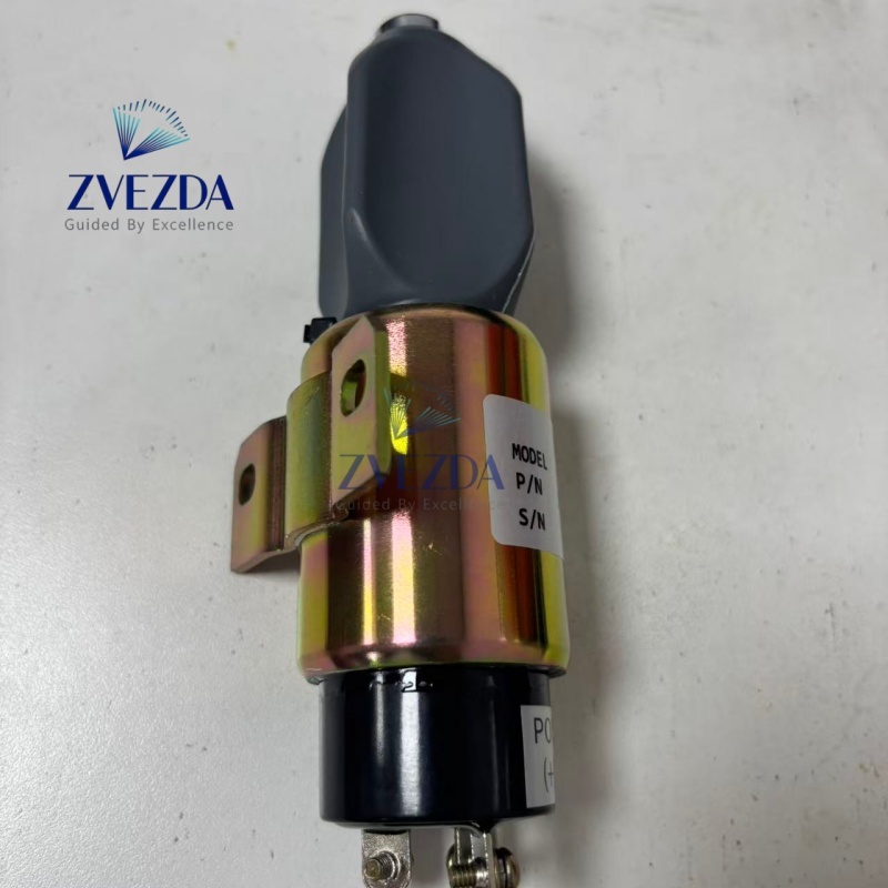 1751‑24E7U1B1S5A Stop Solenoid 24V Fit Excavator Engine Shutdown Solenoid Valve