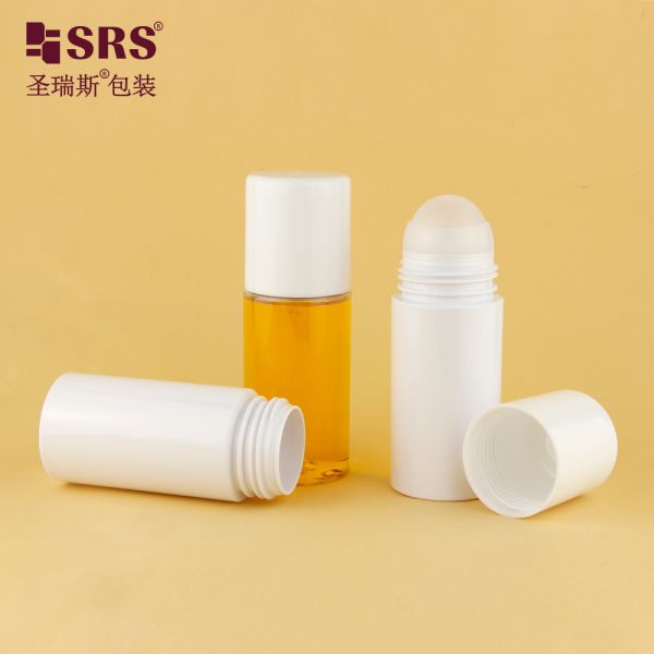 130ml PET Roll On Bottle Large Capacity Empty Roller Bottles for Body Care Gel Deodorant Liquid