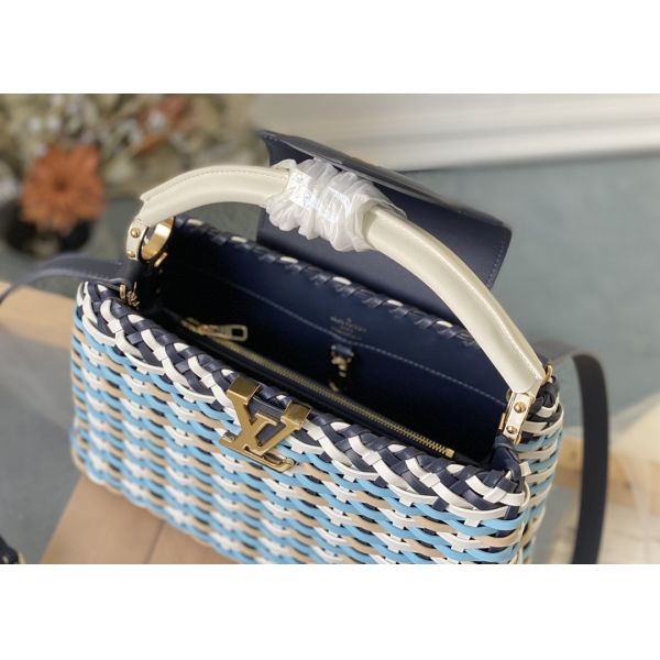 Rattan Weaving Handmade Crossbody Bag , Red Handmade Rattan Bag