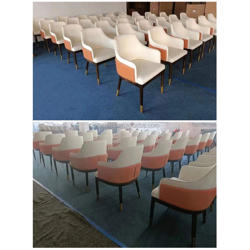 Factory Customized Durable Hotel Restaurant Commercial Furniture Classic Dining Table and Chair Set