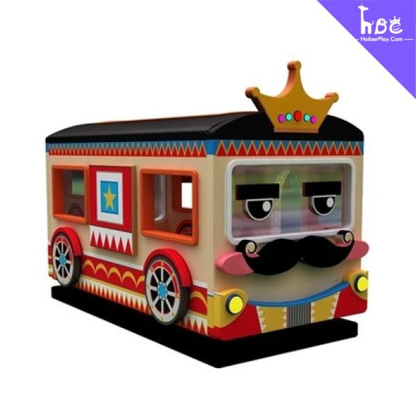 Autobus de jeu doux intérieur personnalisable pour les enfants avec des lumières LED