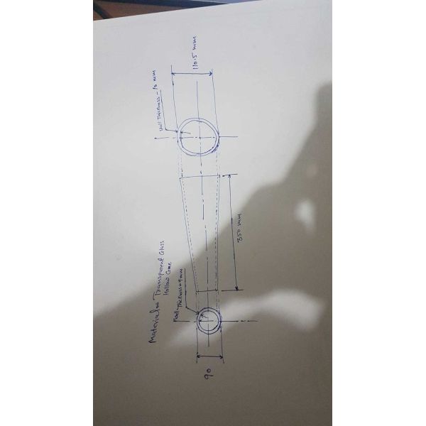 Centrifugal Glass Cone Paper Making Machine for Natural Paper Production L 350mm