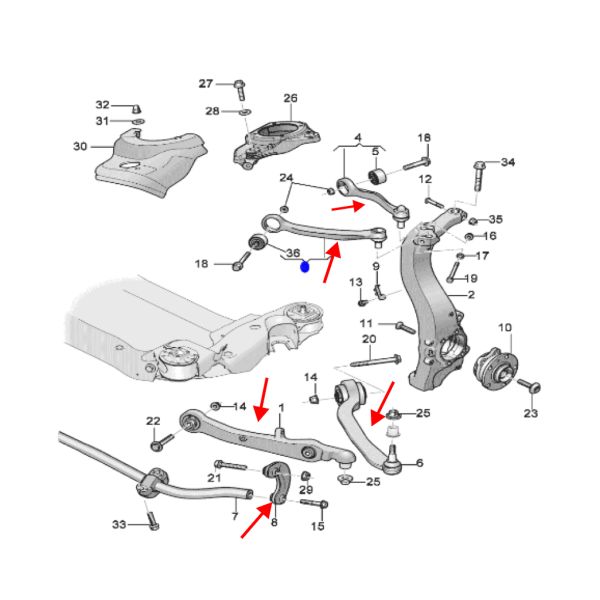 For Bentley Flight Branch Continental GT GT Model Original Equipment Manufacturer Front Control Arm 3W0407505 3W0407510
