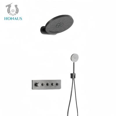 Modern Concealed Valve Showers Four Outlets Thermostatic Easy Maintenance