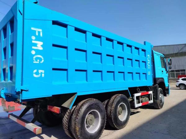 375 HP Peão de segunda mão Sinotruck azul HOWO 6 * 4 camião de descarga com Euro 3/4/5 emissões