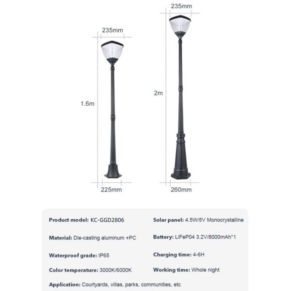 Color-Changing Solar Outdoor Lights Solar LED Garden Lights Waterproof for Backyard Lighting