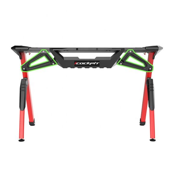 Customized Computer Pc Gaming Desk Table For Internet Gaming With PU Surface Material