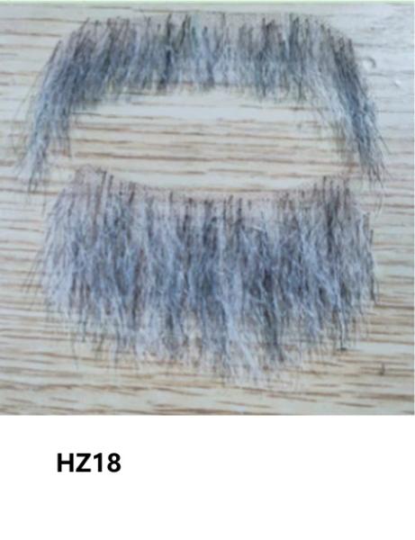 100% Human Hair Handmade Fake Mustache Beard for Entertainment/Drama/Life