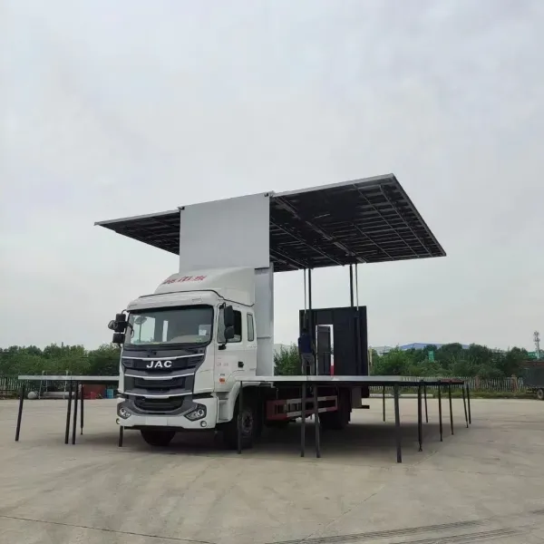 Good Price Three-Sides Expansion Mobile Stage Truck for Roadshow and Advertising