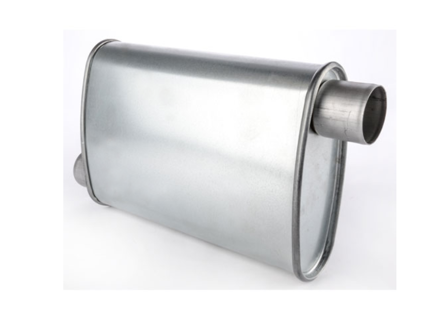 Овал нержавеющей стали сформировал 2,25 шумоглушитель вытыхания дюйма SS409 всеобщий
