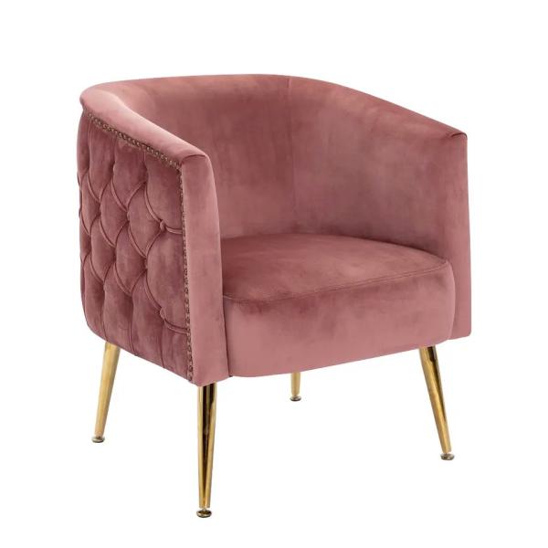 Anti Abrasion Velvet Dinning Chair , Multifunctional Office Single Seater Sofa