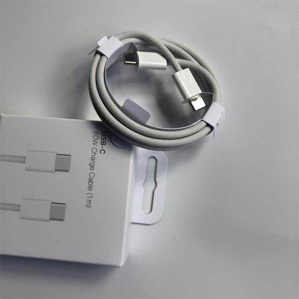 60W PDケーブル iPhone 15 急速充電 1m 3FT USB C から C タイプ 帯状ケーブル アップル 充電ケーブル iPhone 急速充電器