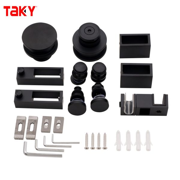 Stainless Steel Shower Sliding Door Kit Hardware Bathroom Shower Door Hardware Kit