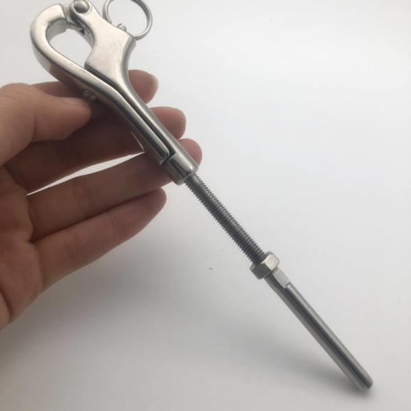 Heavy Industry Upgrade Stainless Steel AISI316 Quick Release Pelican Hook with Swage End