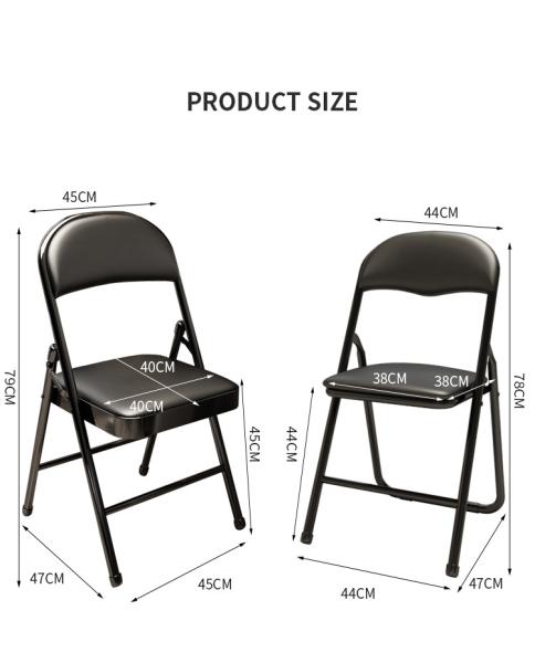 0.5cm Cushion Waterproof Fabric Outdoor Folding Garden Chairs 3.8KG