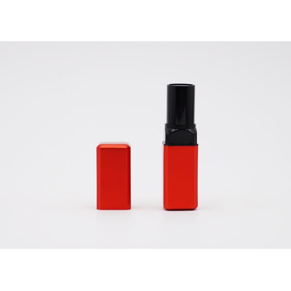 Luxury Cosmetic Packaging Lip Balm Containers Bulk Red Color Aluminum