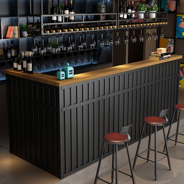 Bureau de réception des hôtels Compteurs de caisse en fer vintage fabriqués dans le style industriel américain