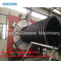 Máquina de fabricación de tuberías de extrusión de conducto de PVC HDPE de espiral con nervadura