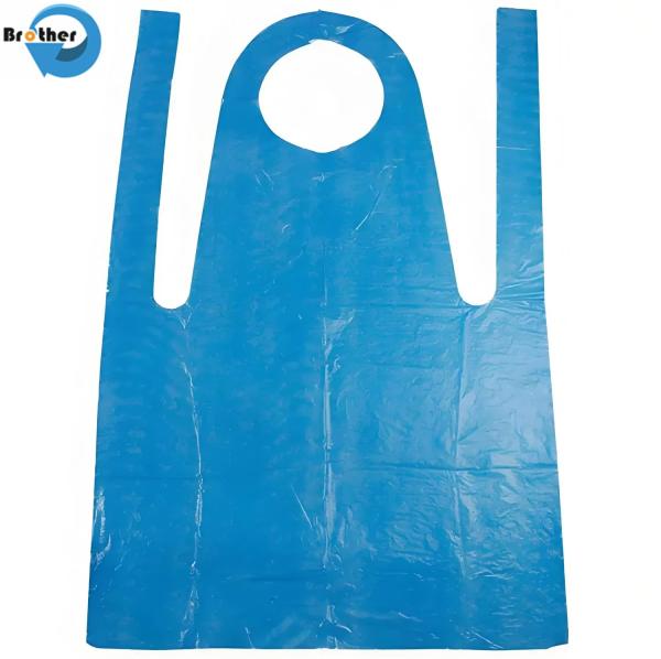 Wholesale Clear Industrial LDPE HDPE Make up Beauty Salon Cheapest Disposable Waterproof PE Plastic Apron