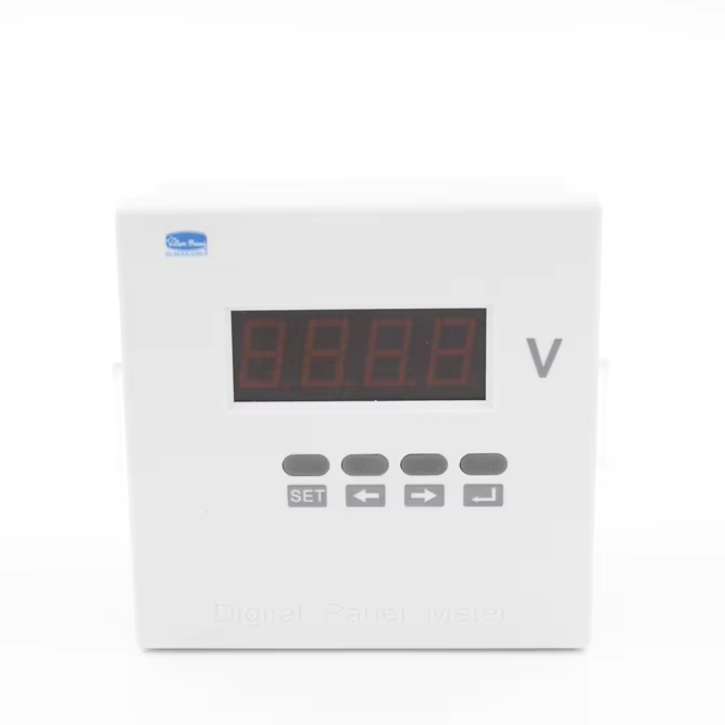 1 Phase Digital Panel Meter Voltmeter Programmable Features 96*96 LED 4-Digit Display RS485 Communication 0.5 Accuracy Voltage