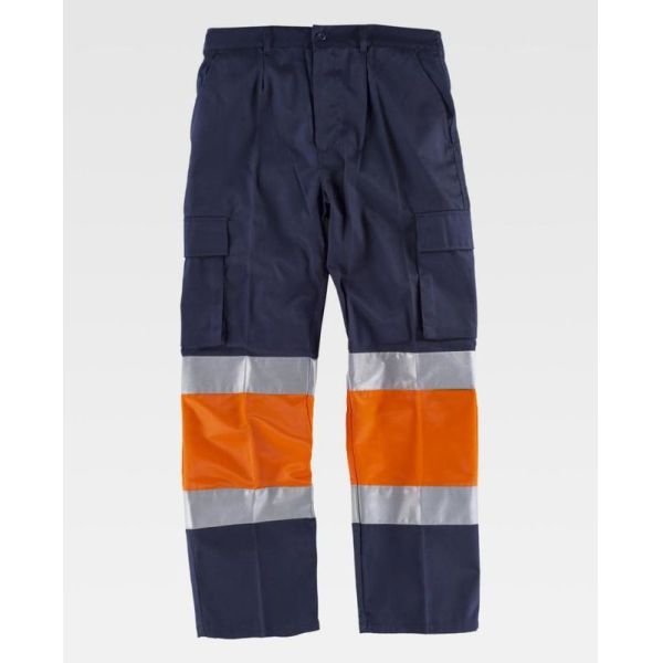 Poly Cotton Mens Outdoor Work Pants / Multi - Pocket Outside Work Clothes