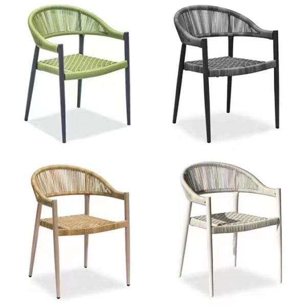 Custom Garden Modern Metal Outdoor Dining Chair for Outdoor Entertaining