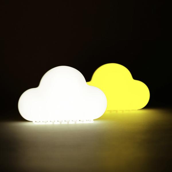 Controle de voz de indução do corpo humano Nuvem Luz noturna LED com carregamento USB e tamanho pequeno