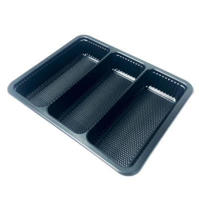 Barquette en PP noir de qualité alimentaire pour l'emballage de la viande