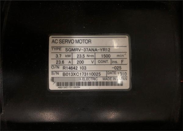 Industrial Electric Yaskawa AC Servo Motor 3.7kw 200V AC SERVO SGMRV-37ANA-YR12