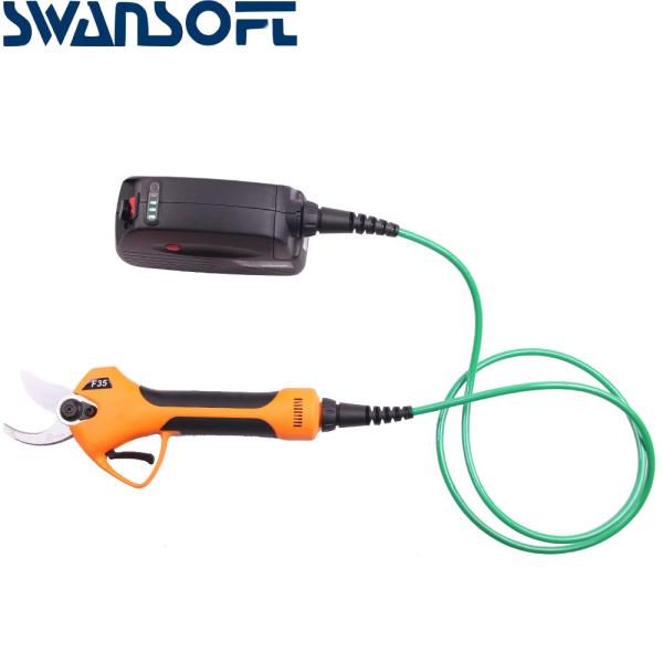 SWANSOFT Electric Pruning Shears 35mm Garden Electric Pruner With Extension Bar Electric Pruning Shears