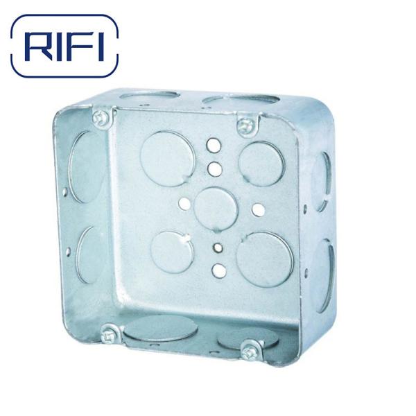 4x2 Rectangular Junction Box Metal For Surface Mounted Wiring