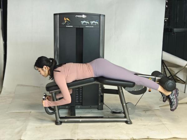 Freeman Unisexe équipement de gymnastique commercial pin chargé machine de remontage des jambes inclinées